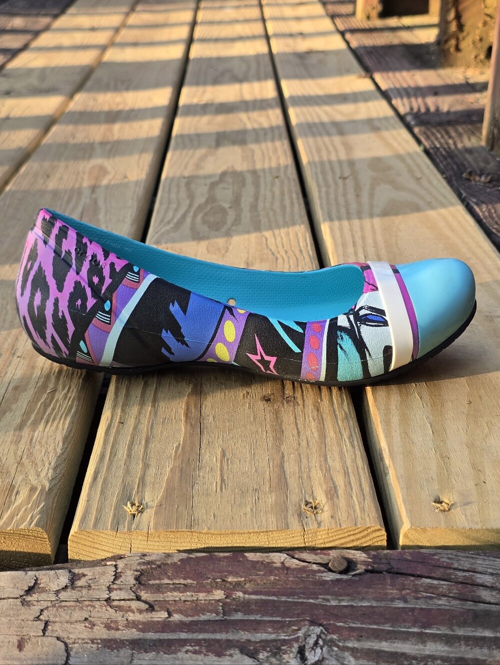 Rare, Crocs x Patricia Field Cap Toe House of Field Flats, Sz 10 - Picture 8 of 10